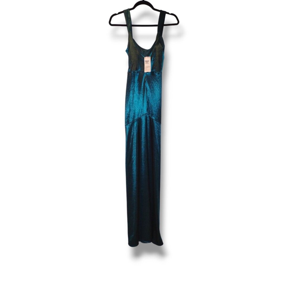 ASOS Design High Slit Satin Cocktail Dress - Picture 6 of 6